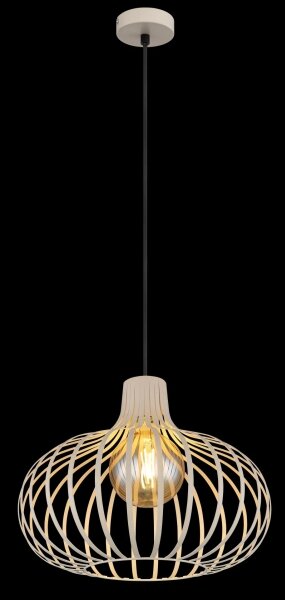Globo 33370119 - Lampada a sospensione con cavo MATEO 1x E27/40W/230V beige