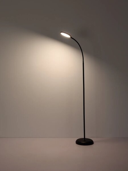 Globo 58503S - Lampada da terra dimmerabile a LED con controllo touch KALDERON LED/8W/230V nera
