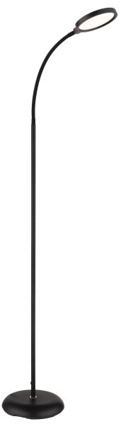 Globo 58503S - Lampada da terra dimmerabile a LED con controllo touch KALDERON LED/8W/230V nera