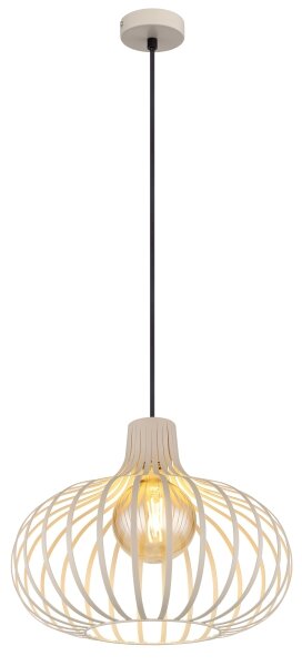 Globo 33370119 - Lampada a sospensione con cavo MATEO 1x E27/40W/230V beige