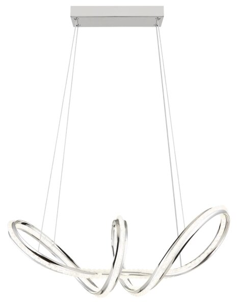 Globo 67440H - Lampada a sospensione dimmerabile su cavo EVANGELINE LED/45W/230V cromo lucido + telecomando