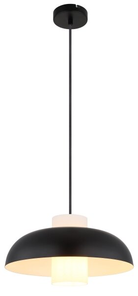Globo 15755S - Lampada a sospensione su cavo LOWE 1xE27/60W/230V nero