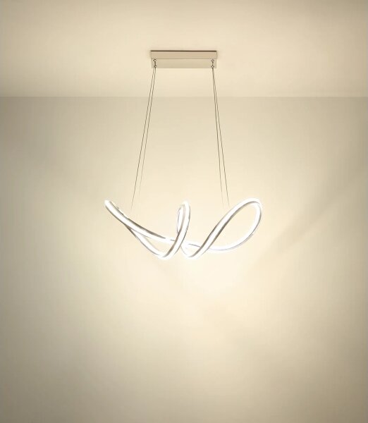 Globo 67440H - Lampada a sospensione dimmerabile su cavo EVANGELINE LED/45W/230V cromo lucido + telecomando