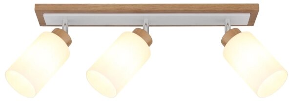 Globo 15977-3 - Faretto ROWENA 3xE27/60W/230V beige/bianco