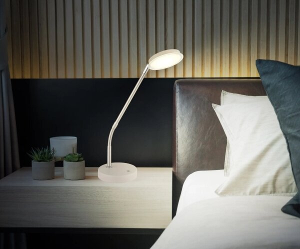 Globo 58504TSA - Lampada da tavolo LED dimmerabile con controllo touch SILVIO LED/6,5W/230V beige