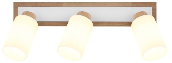Globo 15977-3 - Faretto ROWENA 3xE27/60W/230V beige/bianco