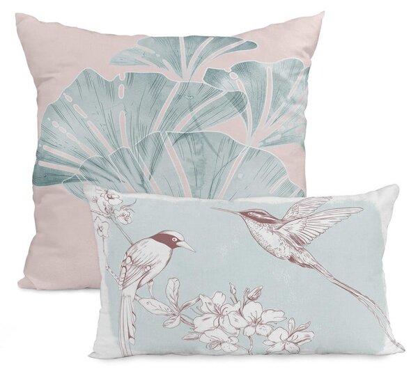 Set di 2 federe in cotone Basic Rose Chinoiserie - Happy Friday