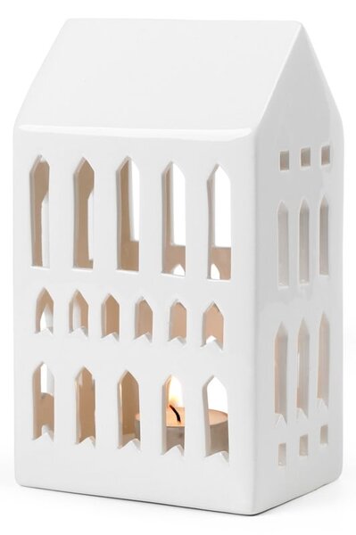 Portacandele in ceramica per tea light Urbania Lighthouse Church - Kähler Design