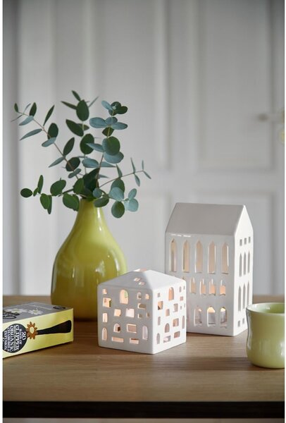 Portacandele in ceramica per tea light Urbania Lighthouse Church - Kähler Design