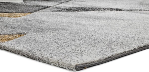 Tappeto grigio e giallo , 160 x 230 cm Bianca Grey - Universal