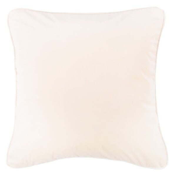 Cuscino vellutato bianco e crema, 45 x 45 cm - Tiseco Home Studio