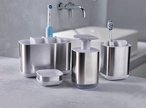 Porta spazzolino in acciaio inox EasyStore - Joseph Joseph