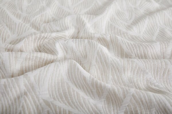 Biancheria da letto singola jacquard beige 140x200 cm Florida - My House