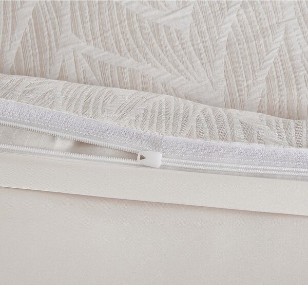 Biancheria da letto singola jacquard beige 140x200 cm Florida - My House
