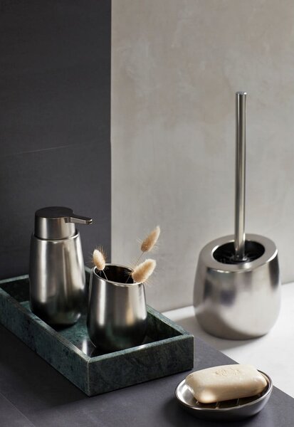 Scopino WC color argento opaco in ceramica Badi – Wenko