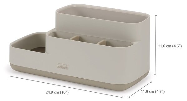 Organizzatore bagno beige EasyStore - Joseph Joseph