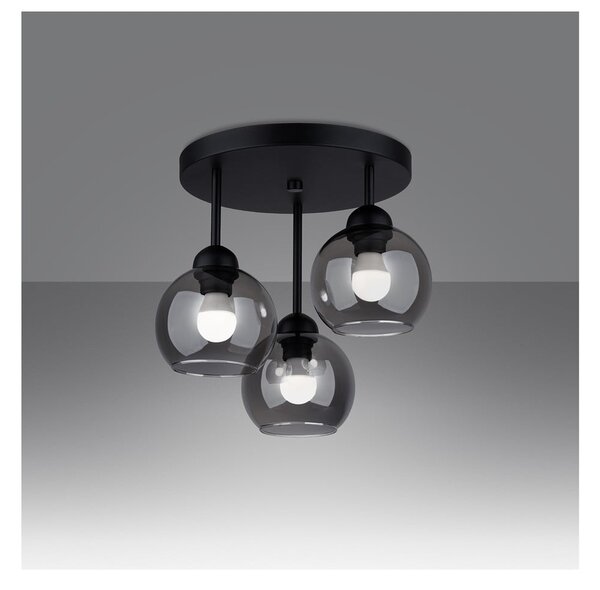 Lampada da soffitto nera ø 15 cm Grande - Sollux
