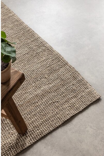 Tappeto grigio tortora in iuta 60x90 cm Bouclé – Hanse Home