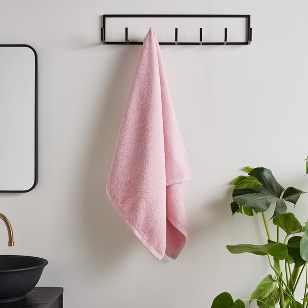 Asciugamano con asciugatura rapida e tipo terry rosa in cotone 50x85 cm Quick Dry – Catherine Lansfield