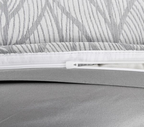 Biancheria da letto singola jacquard grigia 140x200 cm Florida - My House