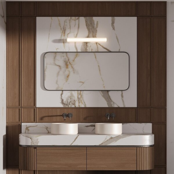Illuminazione per specchio da bagno LINEA LED/8W/230V 3000/4000/6000K IP44 45 cm bianco