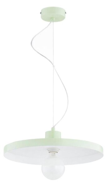 Lampadario sospeso su cavo ETERI 1xE27/15W/230V verde menta