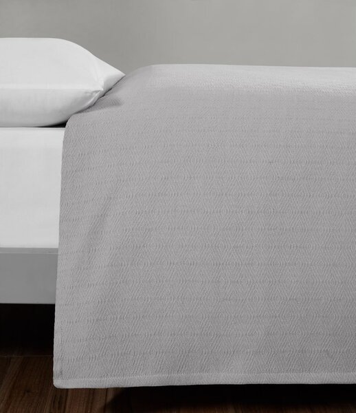 Copriletto in cotone grigio per letto matrimoniale 200x230 cm Serenity - Mijolnir