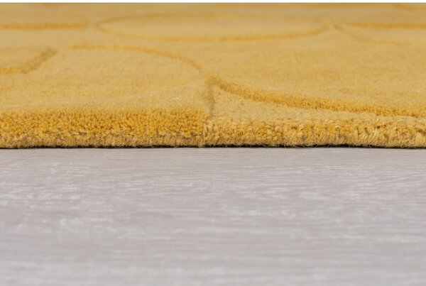 Tappeto rotondo in lana gialla ø 160 cm Gigi - Flair Rugs