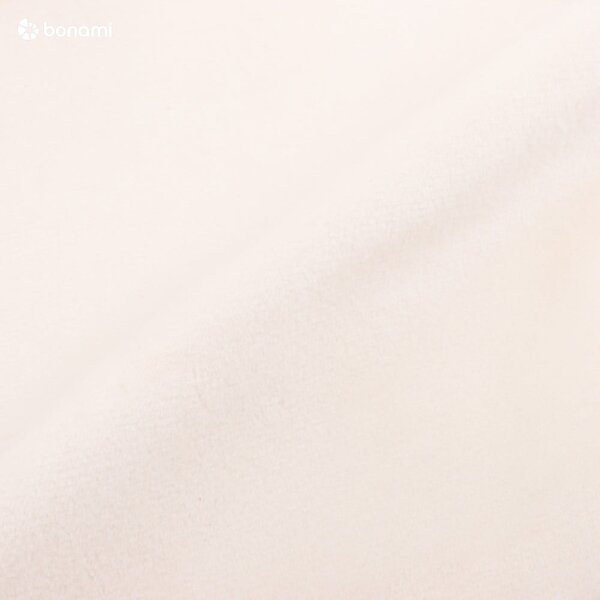 Letto matrimoniale imbottito crema con contenitore con griglia 140x200 cm Hauke - Makamii