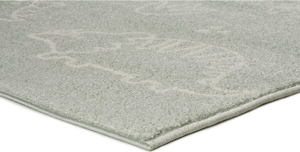 Tappeto per bambini verde chiaro 120x170 cm Beats - Universal