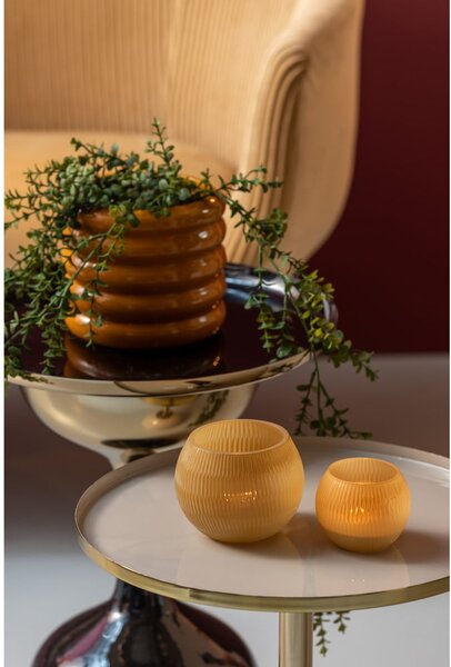 Portacandele in vetro per tea light Chique Ribbed - PT LIVING