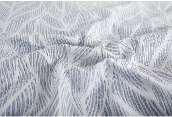 Biancheria da letto singola jacquard blu 140x200 cm Florida - My House