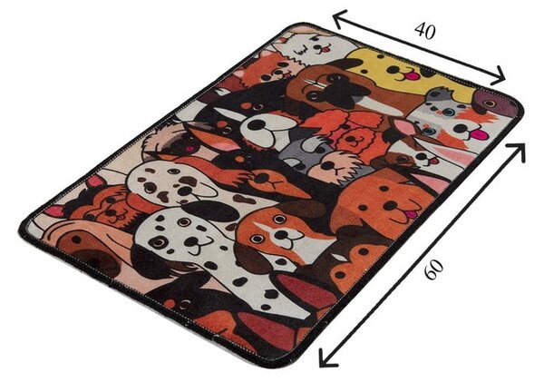 Tappeto da bagno 60x40 cm Dogs - Foutastic