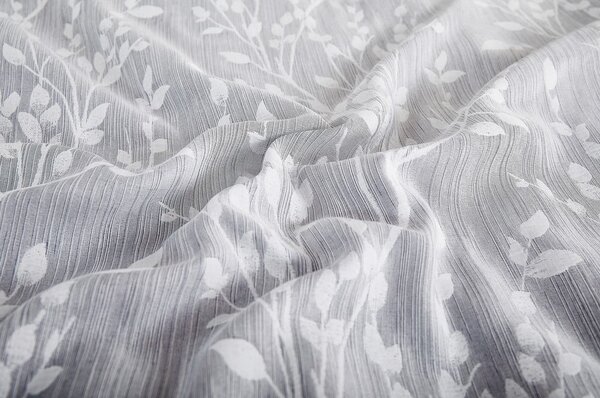 Biancheria da letto singola jacquard grigia 140x200 cm Boston - My House