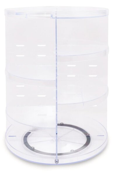 Organizer da bagno girevole in plastica trasparente per cosmetici - Hermia