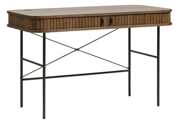 Tavolo da lavoro in rovere 60x120 cm Nola - Unique Furniture