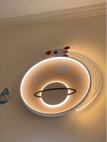 Brilagi -LED Plafoniera a LED per bambini STARSHIP LED/64W/230V 3000/4500K gialla