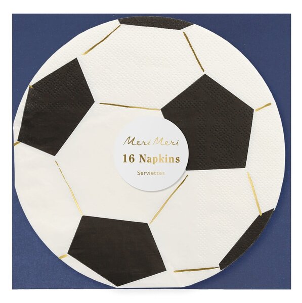 Tovaglioli di carta in set da 16 Soccer - Meri Meri