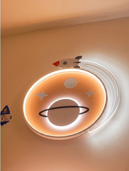 Brilagi -LED Plafoniera a LED per bambini STARSHIP LED/64W/230V 3000/4500K gialla