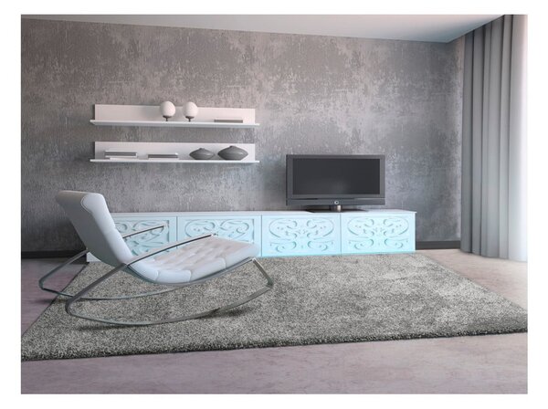 Tappeto grigio , 57 x 110 cm Aqua Liso - Universal
