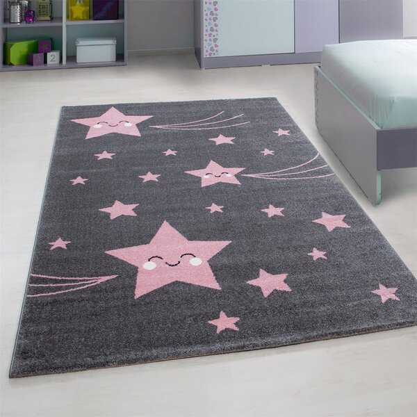 Tappeto per bambini rosa e grigio 120x170 cm Kids - Ayyildiz Carpets