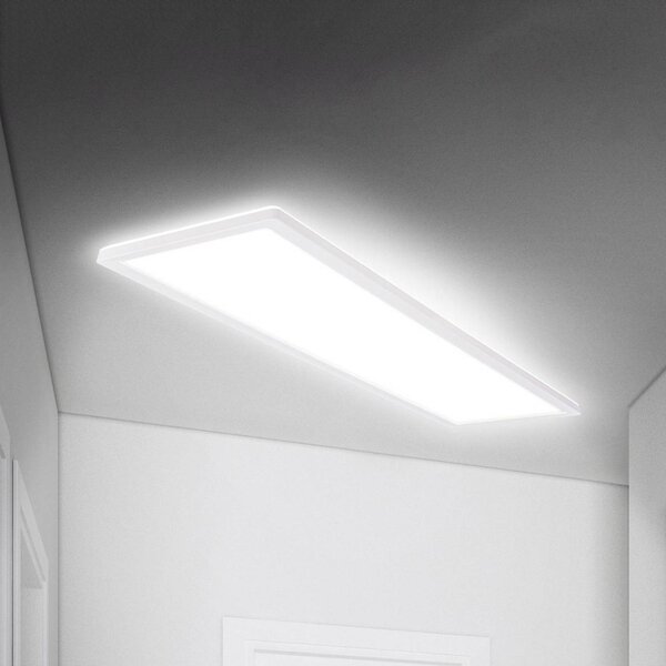 Briloner Plafoniera a LED Move, Bianco / Opale, Corridoio, Plastica, Plafoniera LED