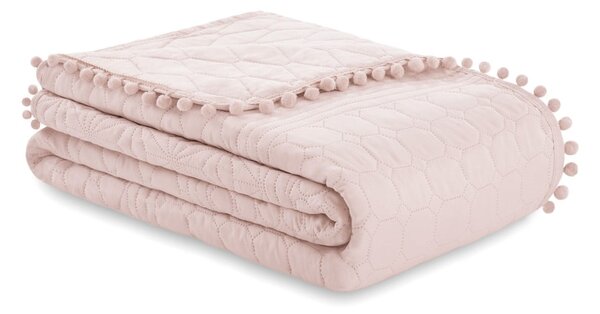 Copriletto rosa chiaro 220x240 cm Meadore – Restilo