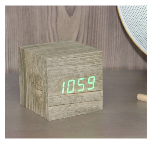 Sveglia digitale Wooden Cube Click – Gingko