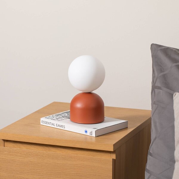 Lampada da tavolo Miki TK Lighting, Terracotta, Camera da letto, Metallo, Moderno, Lampada da tavolo