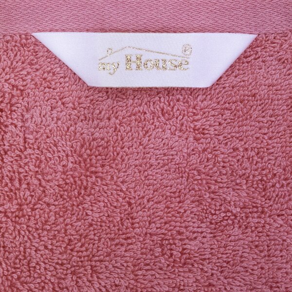 Asciugamano in cotone rosa 50x100 cm Darwin - My House