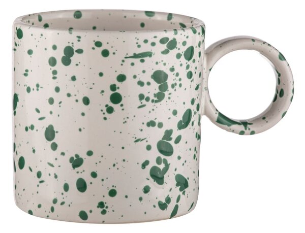 Tazze in gres bianco-verde in set da 2 pezzi 450 ml Carnival - Ladelle