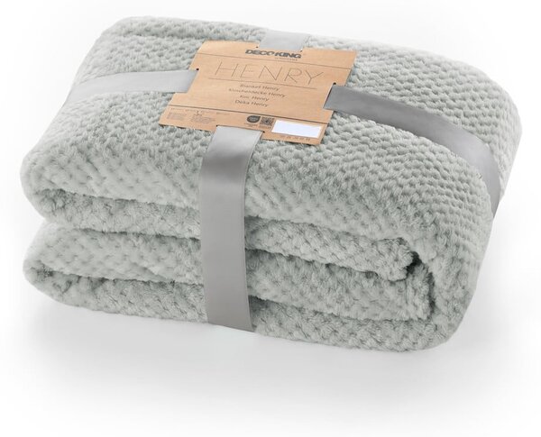 Copriletto in microfibra grigio, 200 x 150 cm Henry - DecoKing