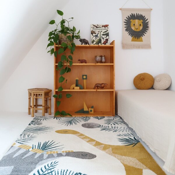 Tappeto per bambini beige 170x120 cm Sensaku - Nattiot