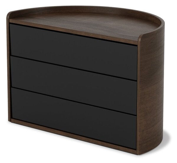 Organizzatore bagno nero rotante Moona - Umbra